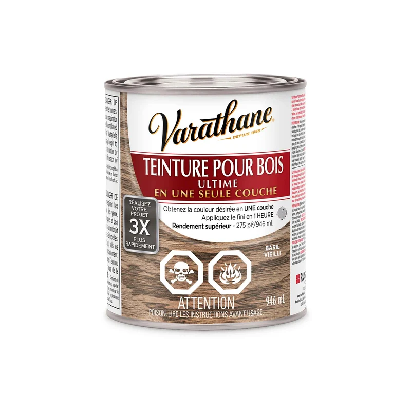 Teinture pour bois Ultime baril vieilli, 946 ml