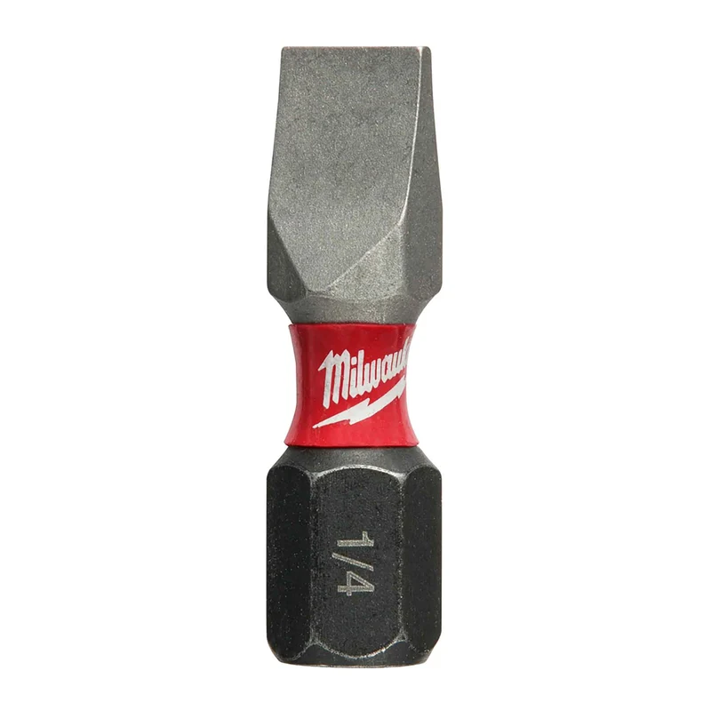 Embout de tournevis à tête plate Shockwave, 1/4" (2 unités)