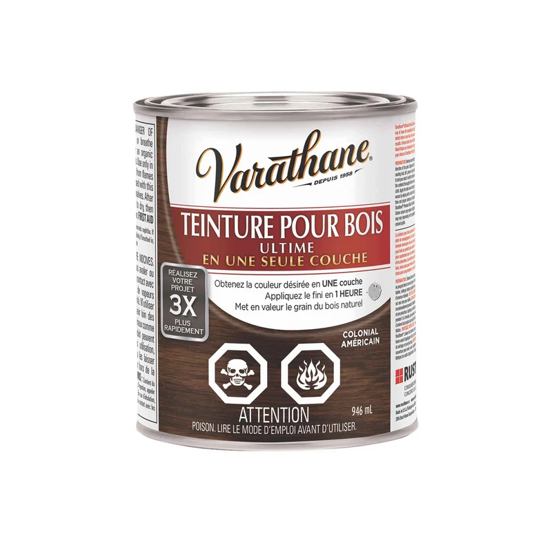 Teinture pour bois Ultime colonial américain, 946 ml