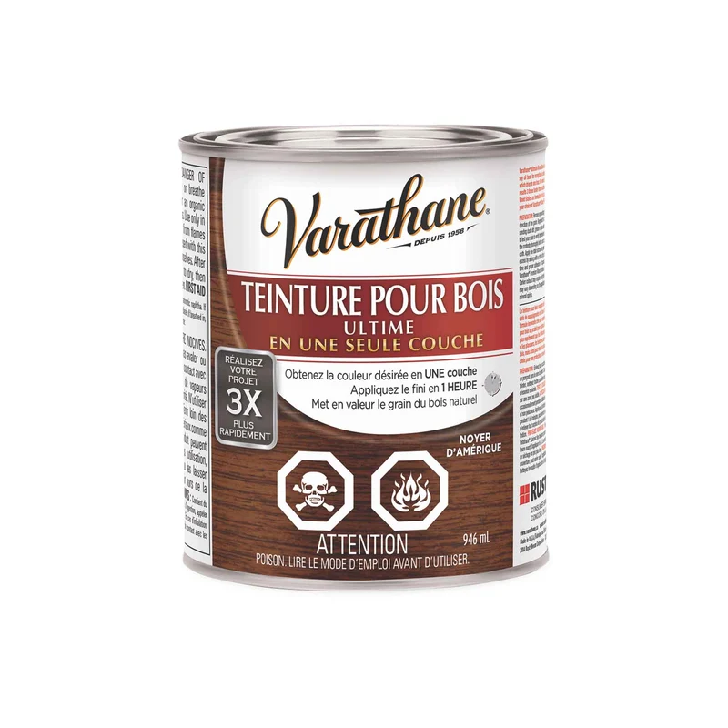 Teinture pour bois Ultime noyer d’Amérique, 946 ml
