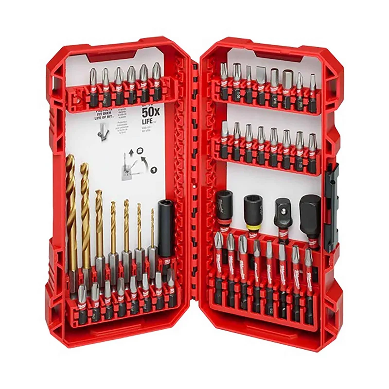 Jeu de forets et de mèches Shockwave Impact Duty, 50 pièces