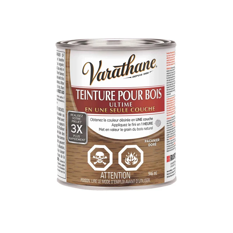 Teinture pour bois Ultime pacanier doré, 946 ml