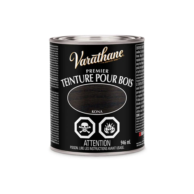Teinture Premier pour bois Kona, 946 ml