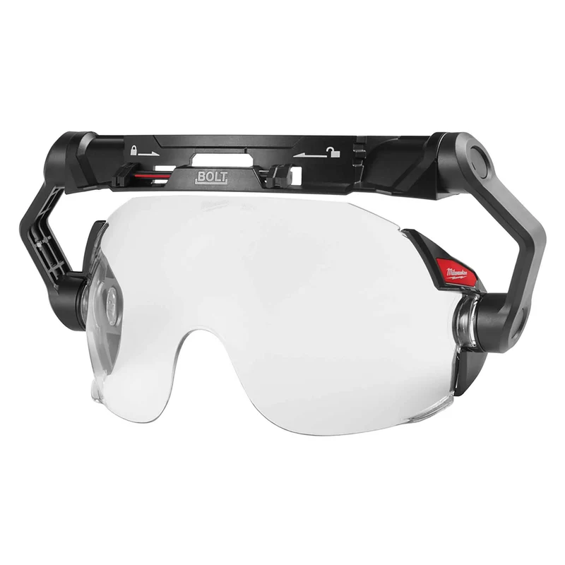Visière oculaire Bolt pour casque de sécurité, lentille transparente à double couche