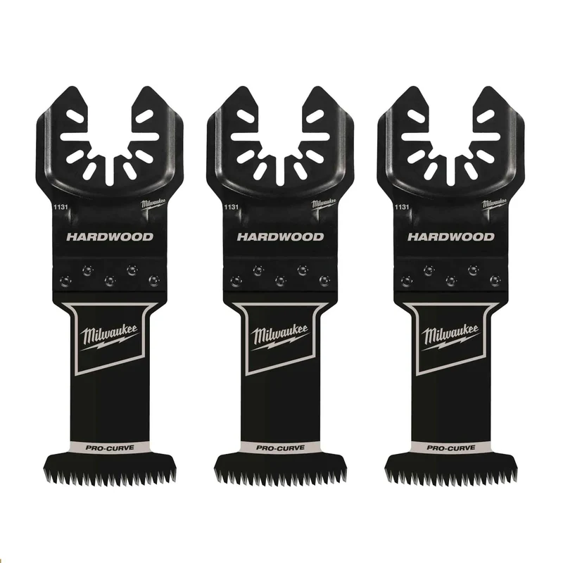 Lame d'outil oscillant pour bois dur Pro-Curve à dents japonaises avec Universal Fit Open-Lok 1-3/8" (3 unités)