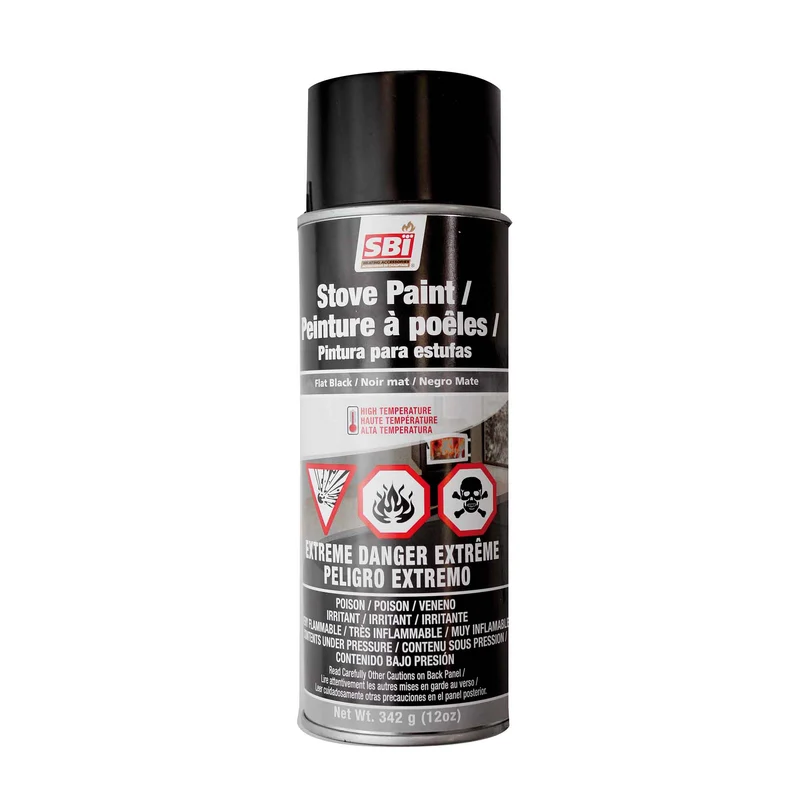 Peinture en aérosol pour poêle noir mat, 342 g