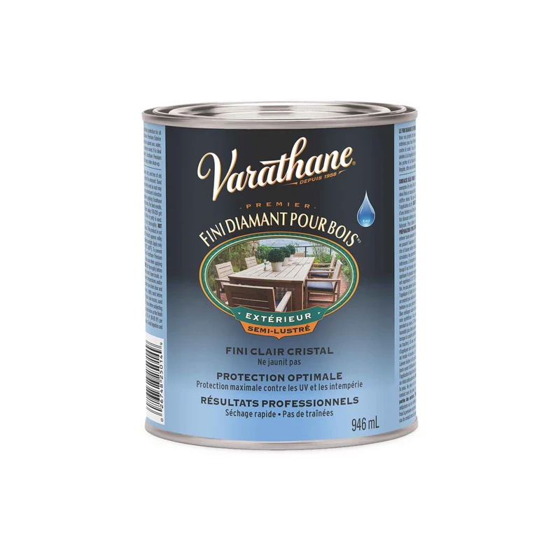 Fini diamant pour bois semi-lustré, 946 ml