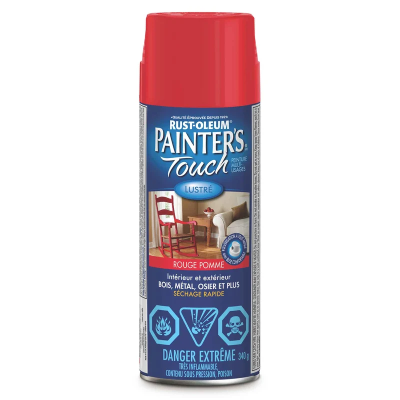Peinture aérosol Painters Touch rouge pomme lustré, 340 g