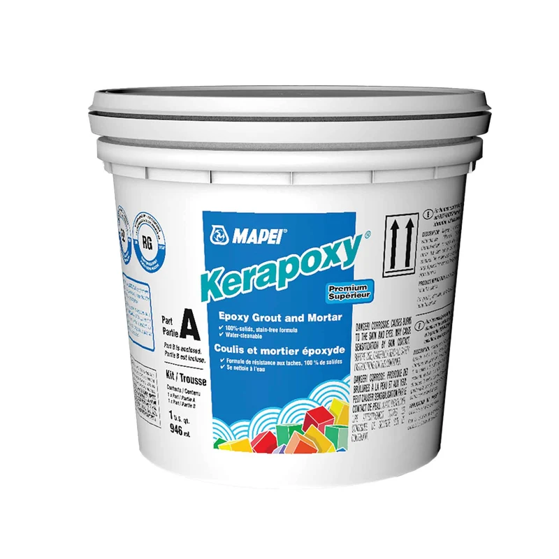 Coulis et mortier époxyde Kerapoxy de 946 ml, gris chaud #93