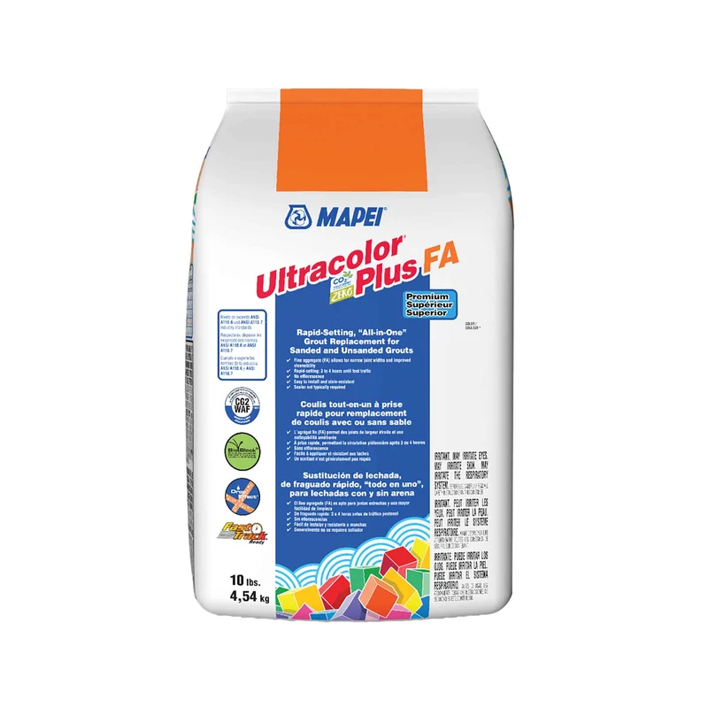 Coulis tout-en-un à prise rapide pour remplacement de coulis avec ou sans sable Ultracolor Plus FA de 10 lb, chamois #5