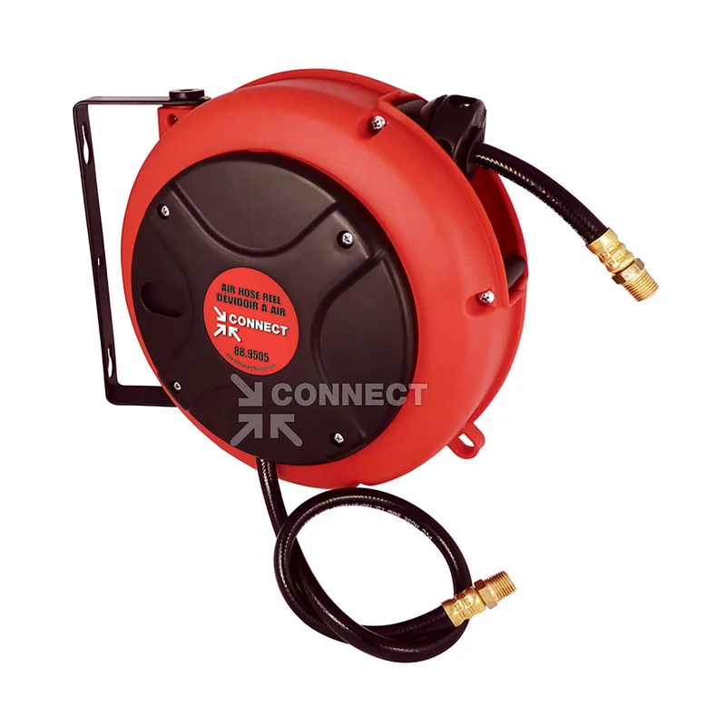 Dévidoir compact avec tuyau à air comprimé, 1/4" x 27' x 1/4 (M) NPT
