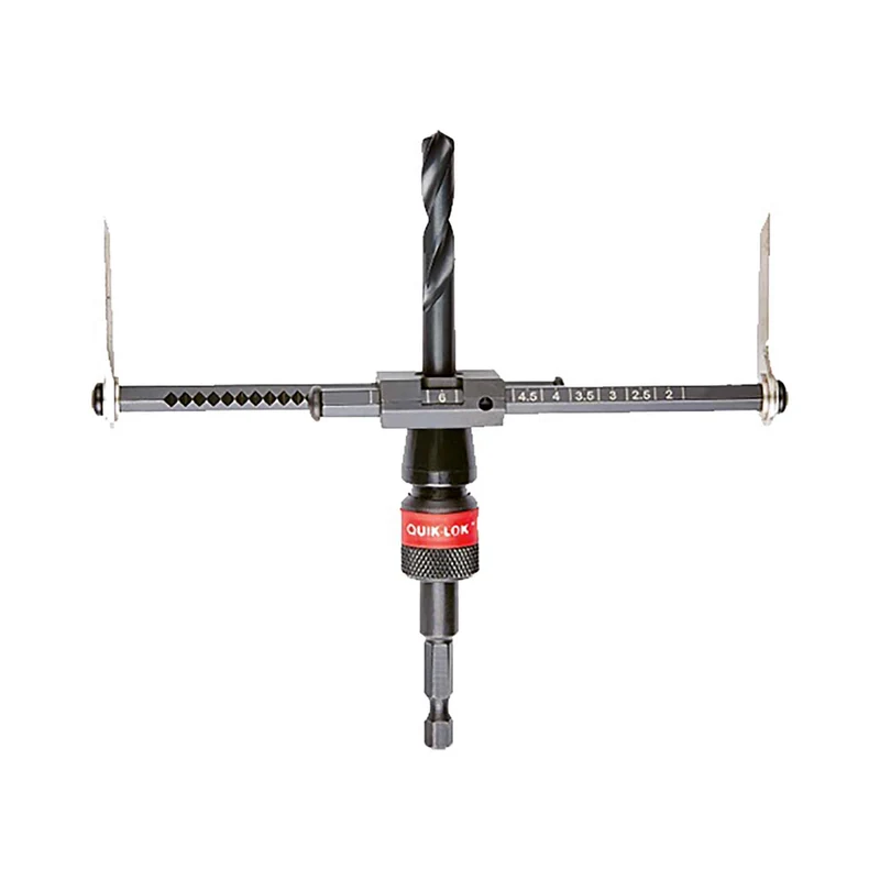 Scie emporte-pièce réglable, de 2" à 7" avec des incréments de 1/4"