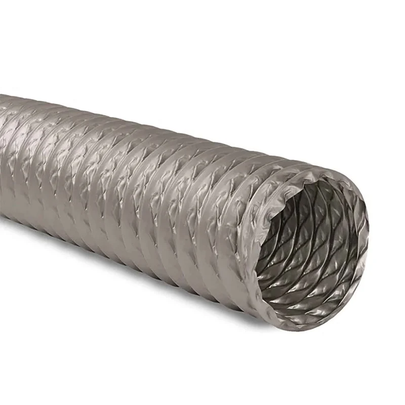 Conduit d’air en vinyle gris 5'' x 10'