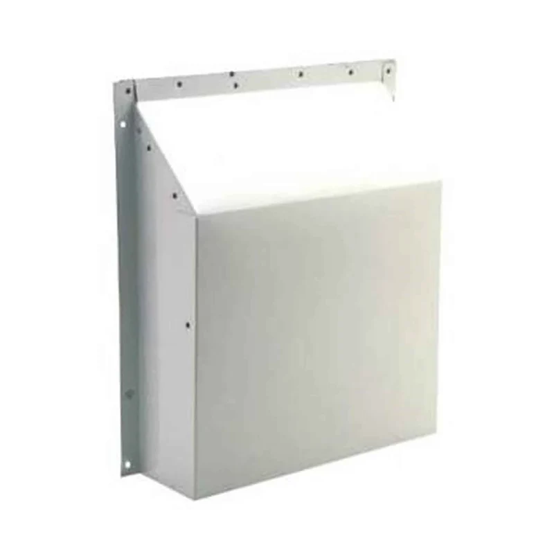 Évent de ventilation anti-rafales en aluminium peint en blanc, 3" à 4"