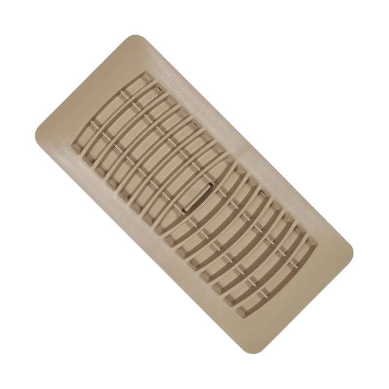 Registre de plancher en taupe, 4" x 10"