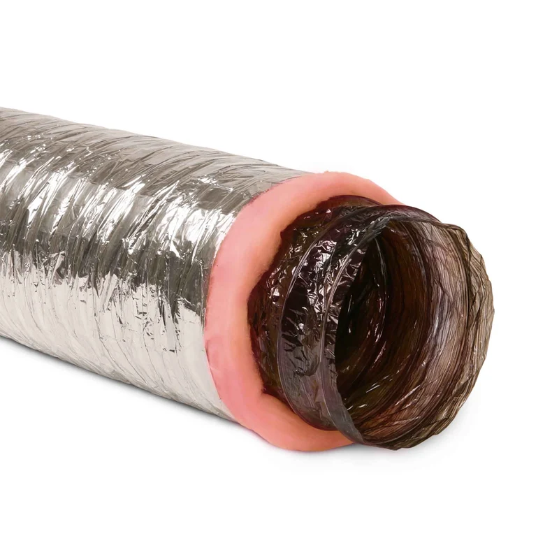 Conduit d’air en polyester à deux plis, 8" x 25'