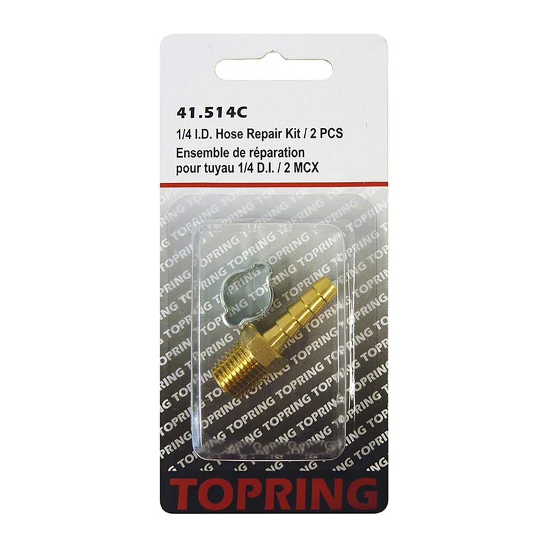 Ensemble de réparation pour tuyau d'air comprimé de 1/4'' de diamètre intérieur, 2 pièces