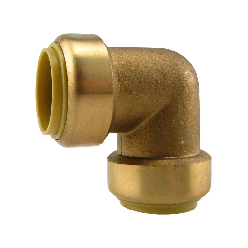 Raccord en coude à pousser sans plomb, 3/4"