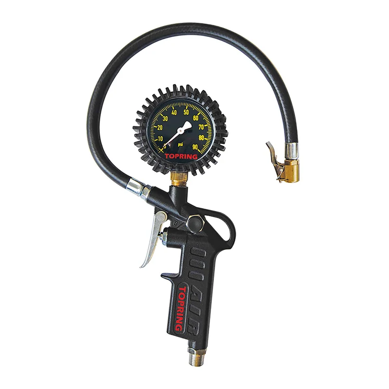 Jauge de gonflage à air comprimé avec cadran de style pistolet, 15"