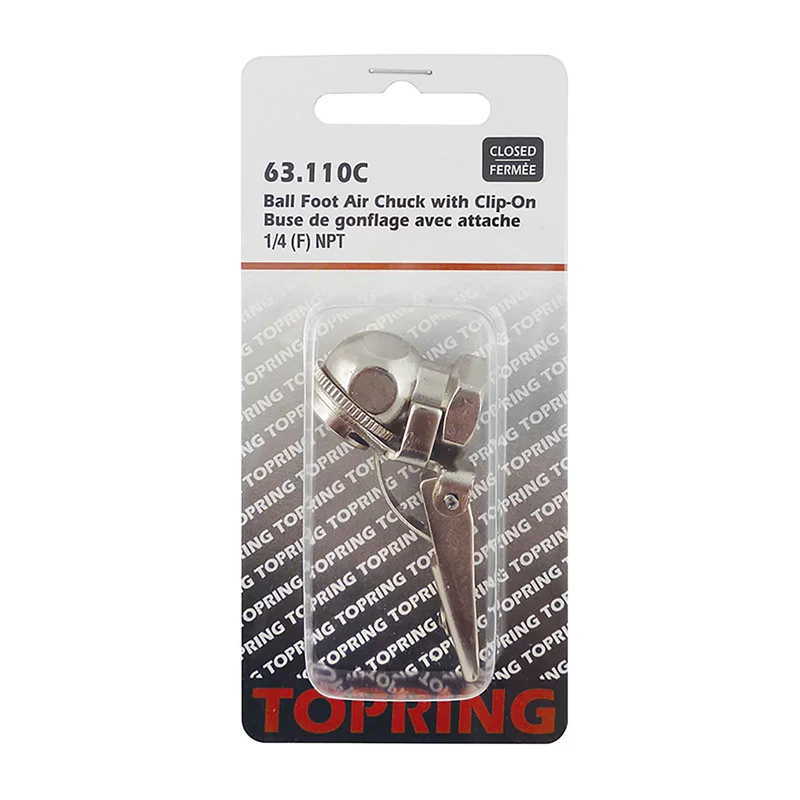 Buse de gonflage avec attache, 1/4 (F) NPT fermée