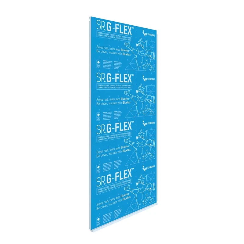 Panneau isolant flexible SR.G-FLEX 200, 1-1/4'' x 4' x 8' (R5 /16 PSI)