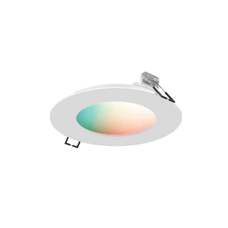 Panneau à DEL encastré blanc DEL Smart Wi-Fi, 4''