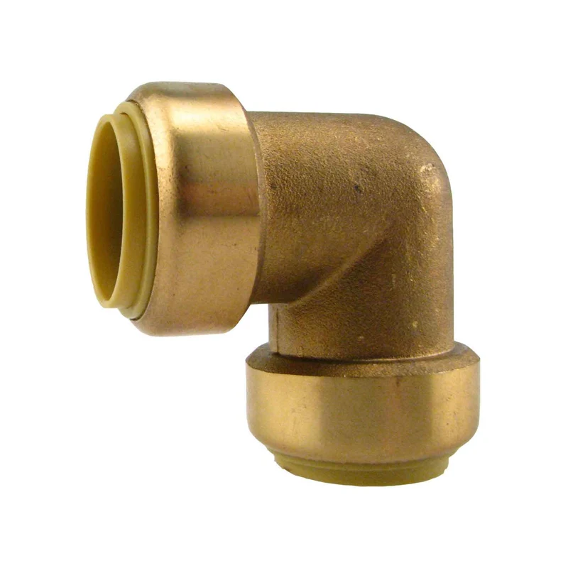Raccord en coude à pousser sans plomb, 1/2"