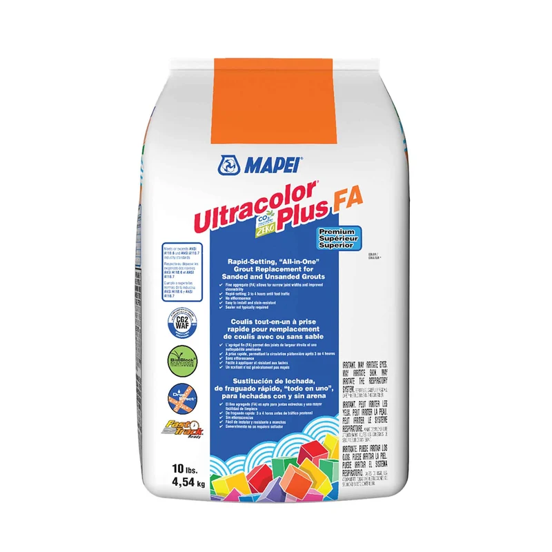 Coulis tout-en-un à prise rapide pour remplacement de coulis avec ou sans sable Ultracolor Plus FA de 10 lb, os #15