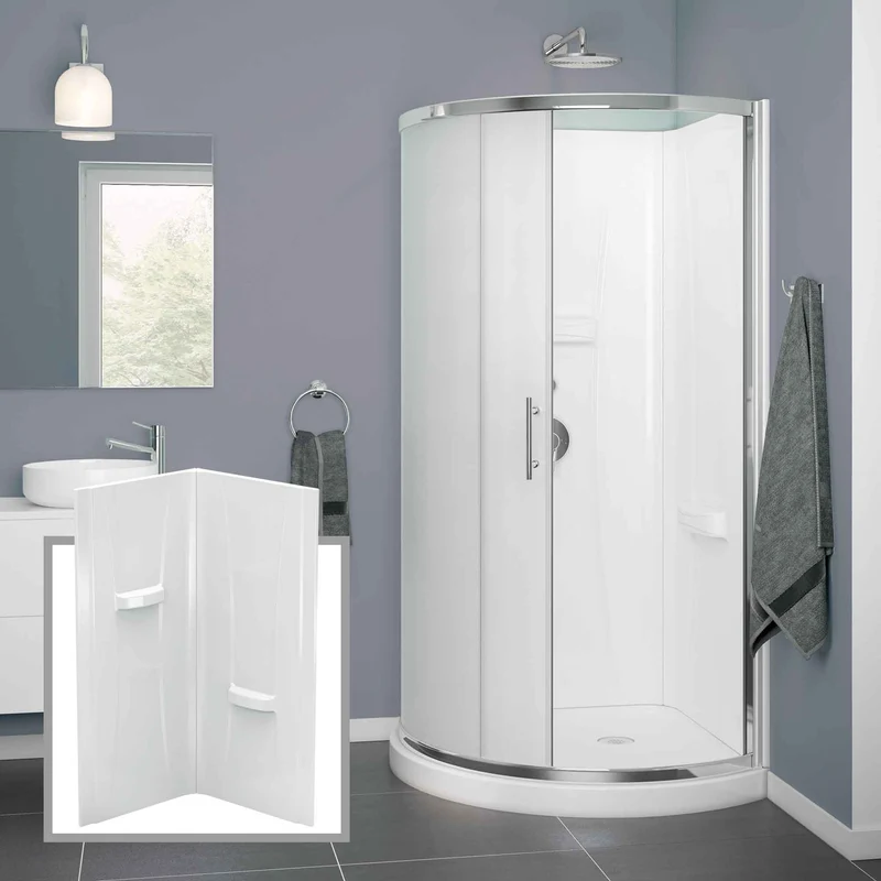 Murs de douche Himalia en acrylique, 38"