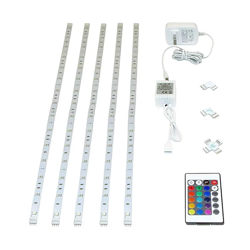 Ensemble de 5 rubans lumineux DEL RGB flexibles, 5 m