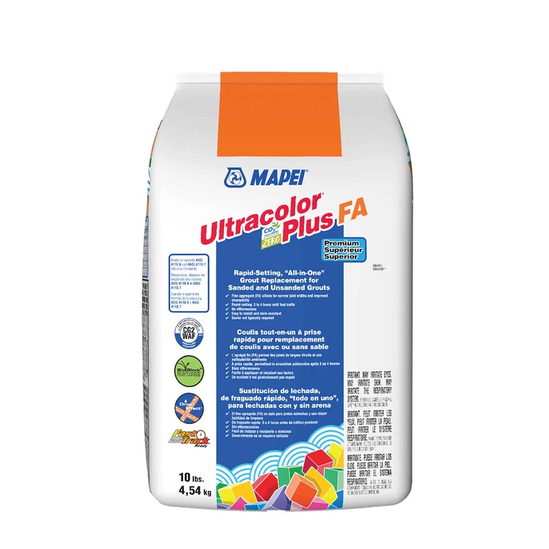 Coulis tout-en-un à prise rapide pour remplacement de coulis avec ou sans sable Ultracolor Plus FA de 10 lb, galet #103