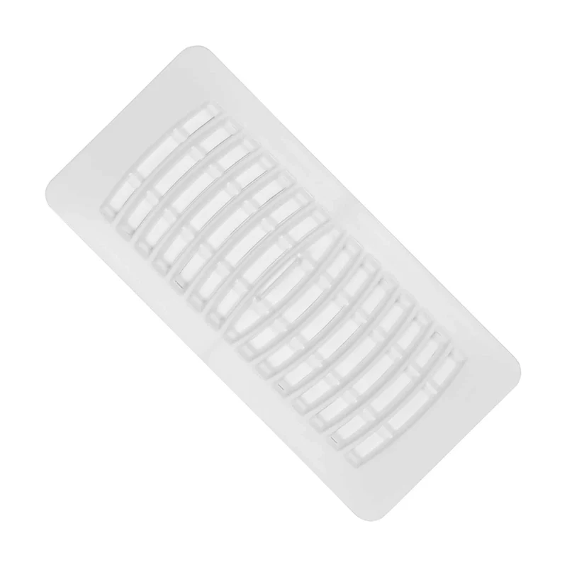 Registre de plancher ou de plafond en plastique blanc, 3" x 10"