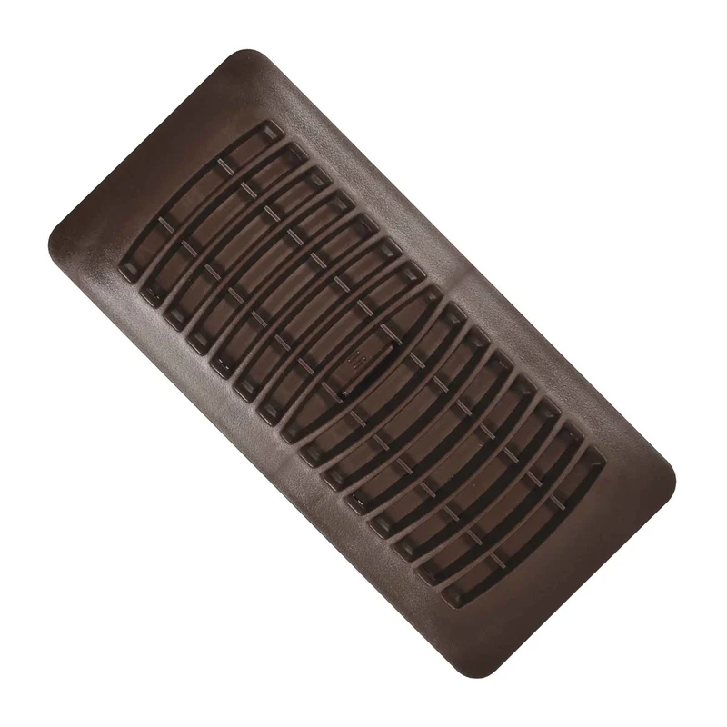 Registre de plancher ou de plafond en plastique brun, 4" x 10"