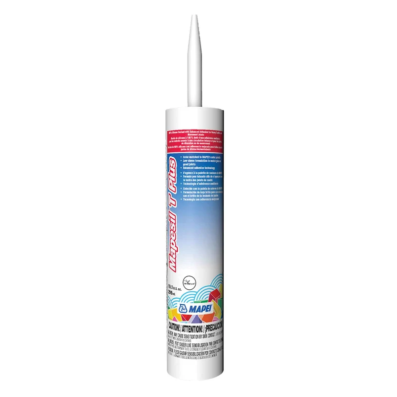Mastic de silicone Mapesil T Plus de 299 ml, gris #09