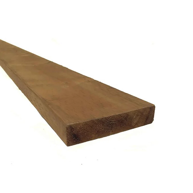Bois traité brun de Première Qualité, 2" x 8" x 8'