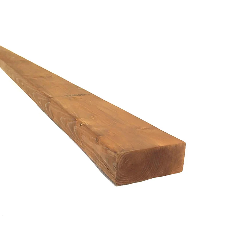 Bois traité brun de Première Qualité, 2" x 4" x 8'