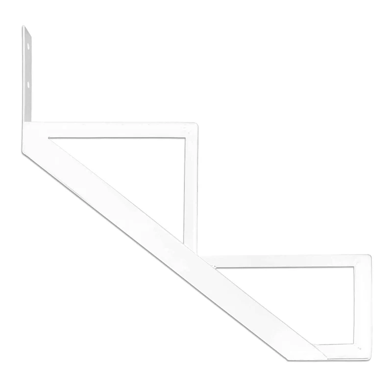 Limon d’aluminium à 2 marches Collection 11 (10-1/4''), blanc