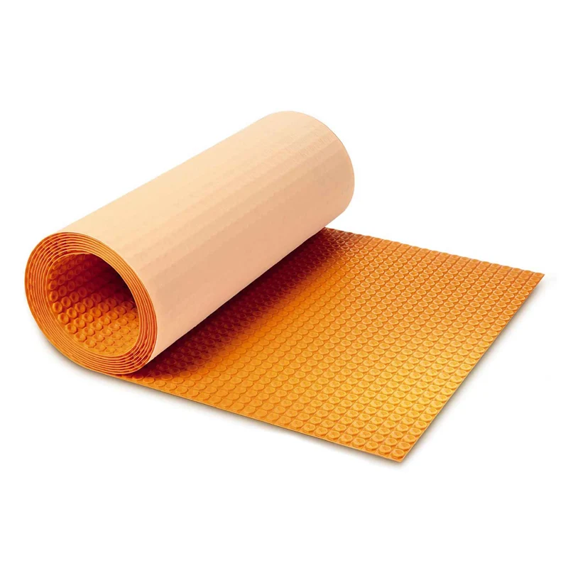 Membrane de désolidarisation pour plancher chauffant électrique Ditra-Heat-E-HK, 3'-2-5/8" x 41'-10-3/4"