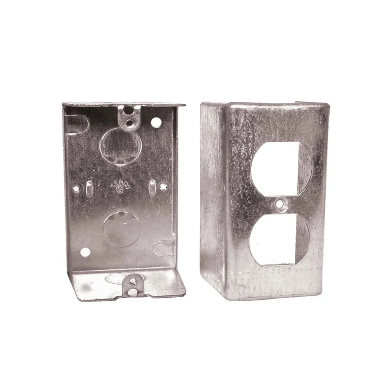 Boîte électrique rectangulaire de surface pour (1) dispositif prise double, 2-1/8'' de profondeur (18,5 po3)