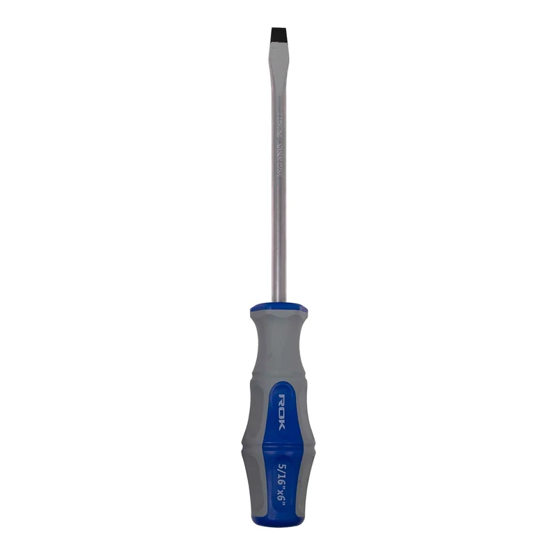 Tournevis plat avec embout magnétique, 5/16" x 6"