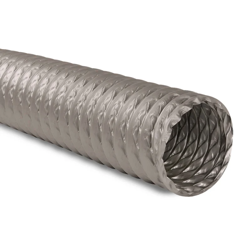 Conduit d'air en vinyle gris, 8" x 25'
