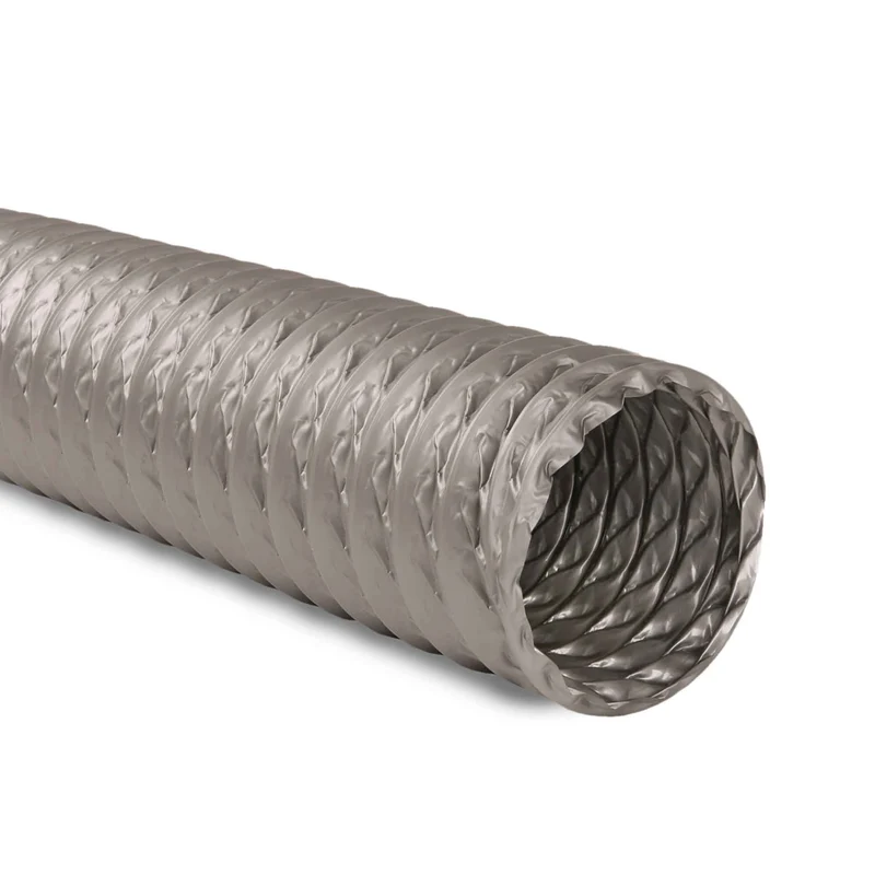 Conduit d'air en vinyle gris, 6" x 25'
