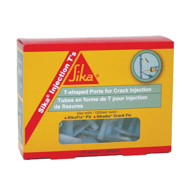 Tubes en forme de ''T'' pour injection de fissures Sika injection T's, 20 pièces