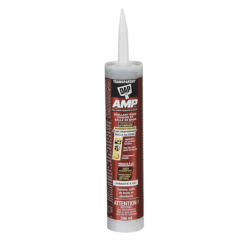Scellant AMP Advanced en polymère modifié pour cuisine et salle de bain transparent, 266 ml