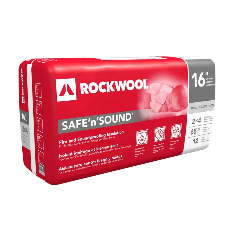 Isolant ignifuge et insonorisant Safe'N’Sound 16'' pour ossatures d’acier, 3" x 16-1/4" x 48" (65 pi²)