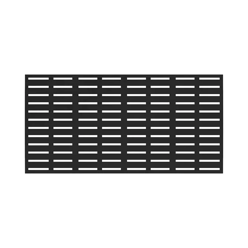 Panneau décoratif d'intimité noir Boardwalk, 34'' x 68''