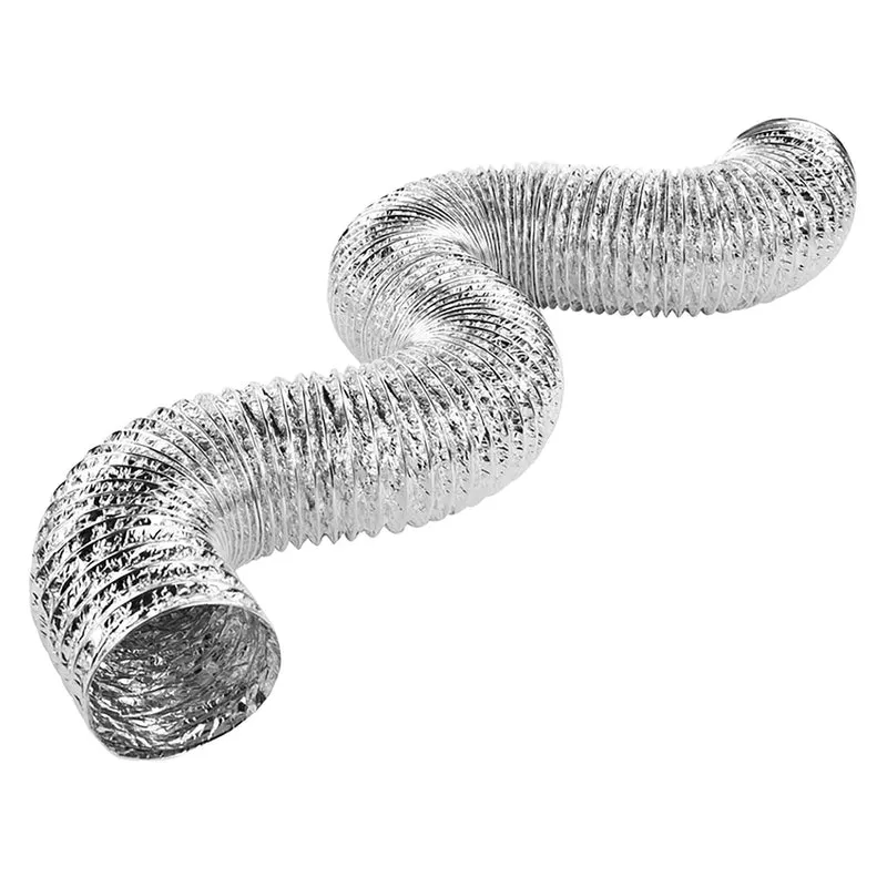 Conduit flexible en aluminium UL avec 2 brides à vis en métal, 4" x 8'