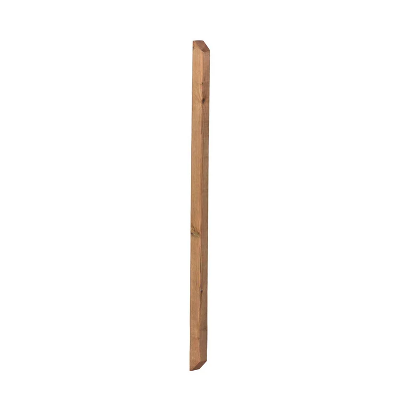 Barreau en bois traité brun biseauté aux 2 extrémités, 1-7/16'' x 1-7/16'' x 48"