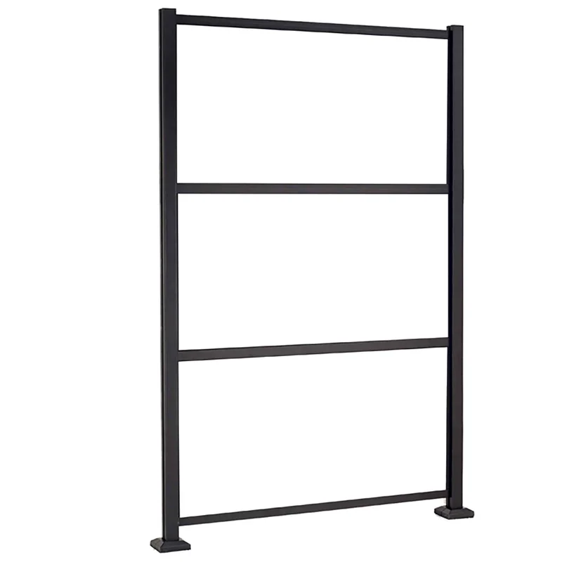 Structure en aluminium noir mat de 50'' x 78'' pour panneaux décoratifs, 24'' x 48''