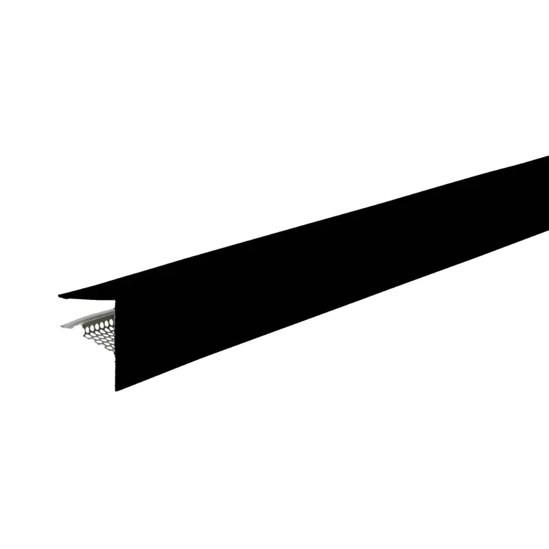 Moulure ventilée pour haut de mur en noir, 1'' x 10'